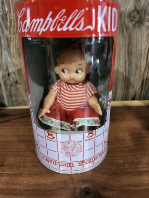 Campbells 1998 Vintage Campbell's Kid Junior Series Piggy Bank 7.5 Inches Tall 