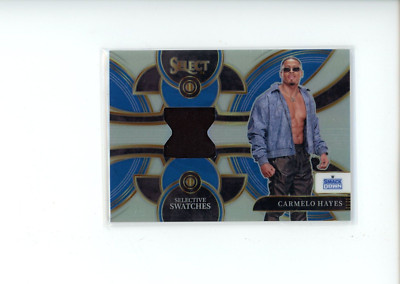 2024 Select WWE Carmelo Hayes #SW-CHS Selective Swatches Silver Prizm Relic