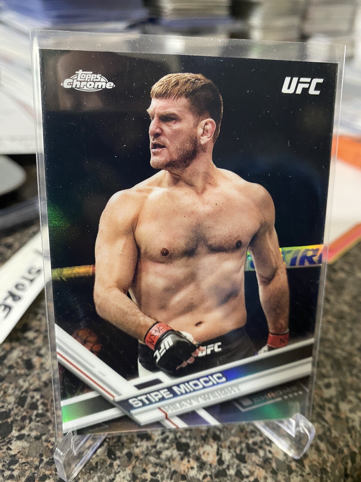 2017 Topps UFC Chrome 1st Year STIPE MIOCIC Silver REFRACTOR - Heavyweight