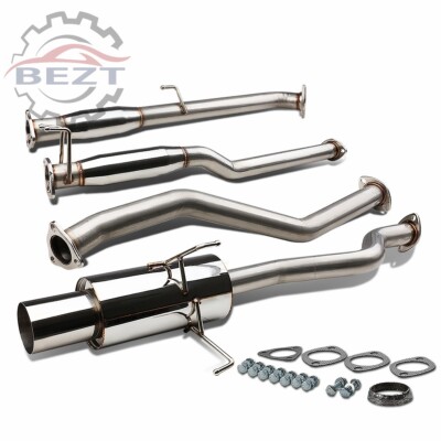 4Od Muffler Burnt Tip Catback Exhaust System for 2001-2005 Honda Civic