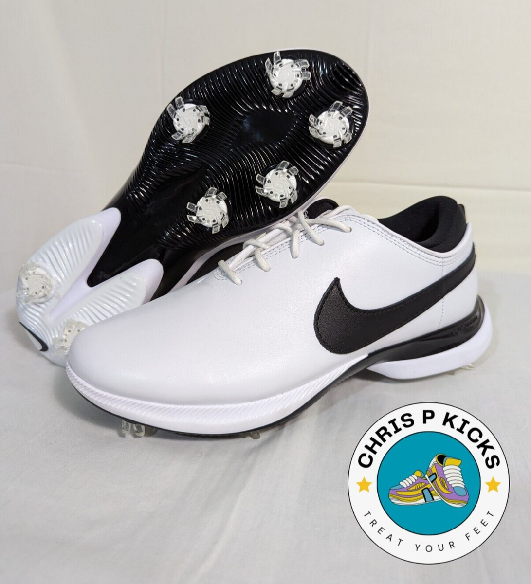 Nike React Victory Pro Golf Shoes White Black Mens 6 DJ6569-100 Spiked Cleats Nike Victory Pro 4 Golf Shoes. Nike.com main image 3