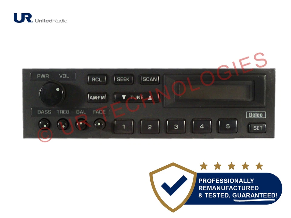 16139837 UM7 AM/FM RADIO FACTORY RADIO FOR 1991-1992 GEO PRIZM - Image 1 of 1