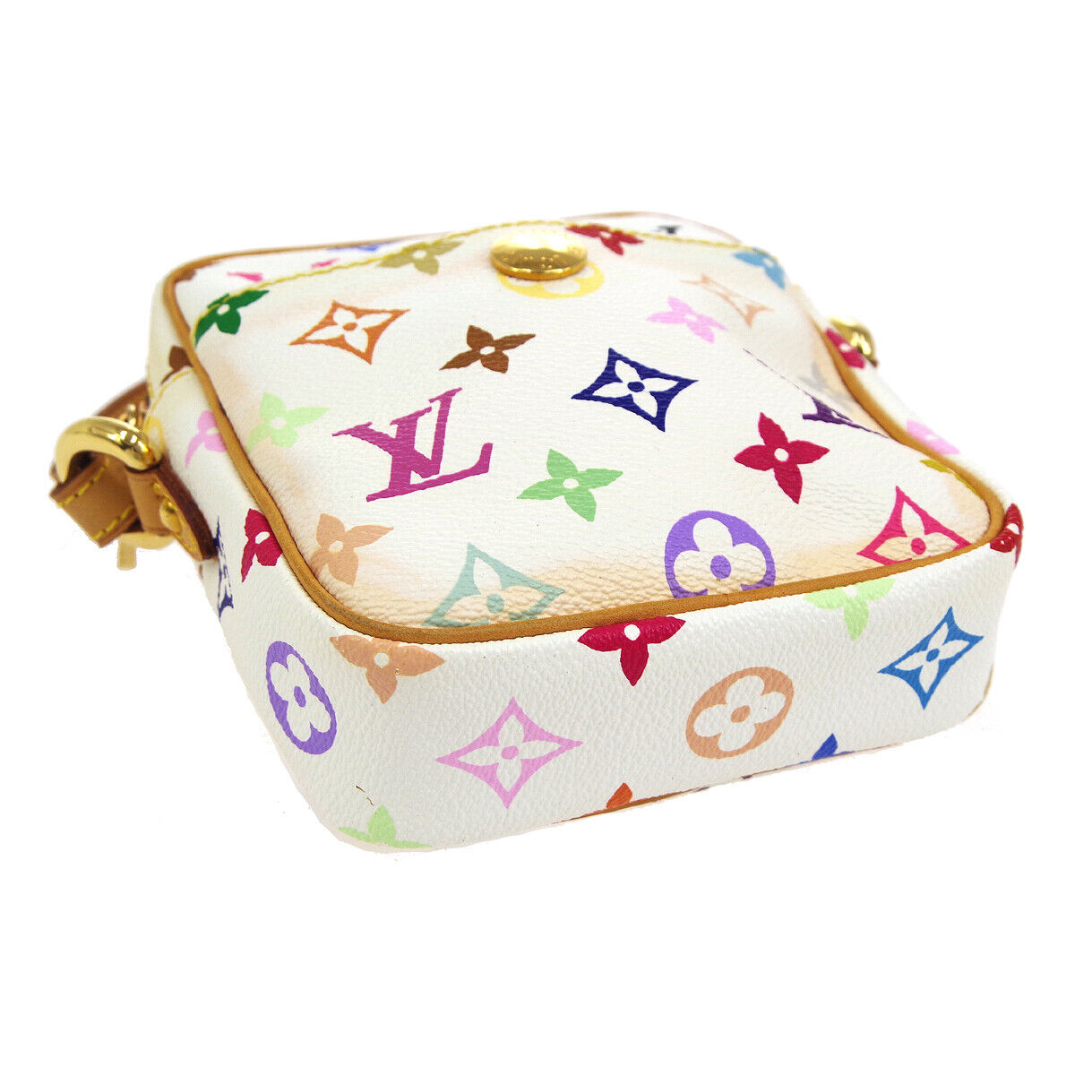 Louis Vuitton 2005 White Monogram Multicolor Rift Shoulder Bag · INTO