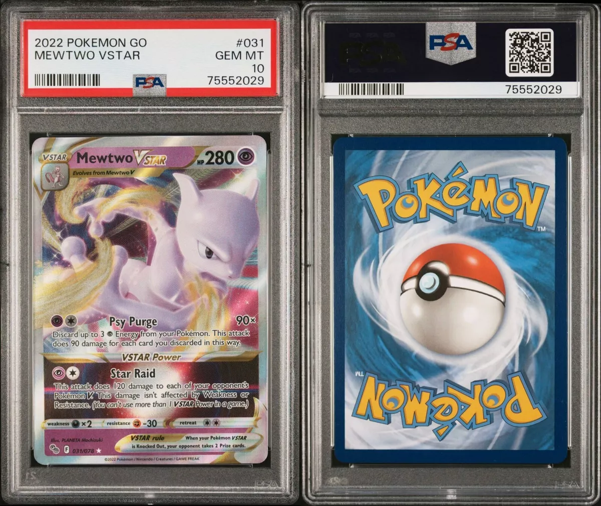  Mewtwo Vstar 031/078 - Pokemon Go - Ultra Rare Card : Toys &  Games