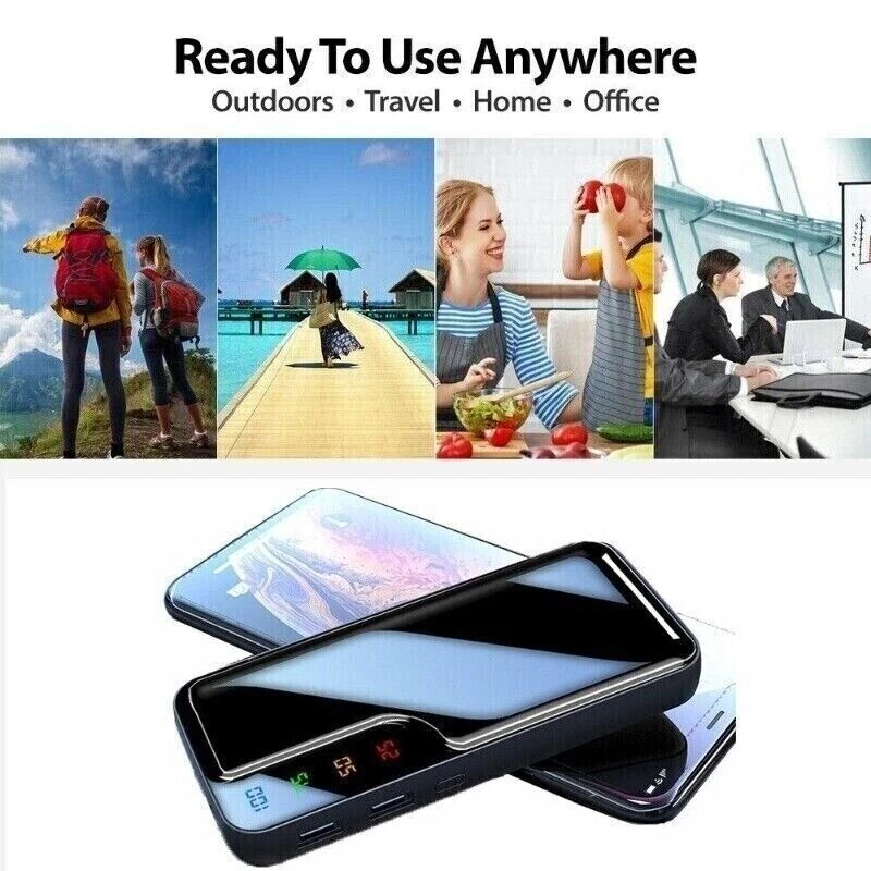 Portable Power Bank External Battery Capacity 950000mAh 2USB Super Fast Charger - Image 2 of 4