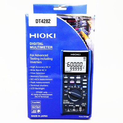Multimetro digitale Hioki Electric Dt4282 10A montato su terminale