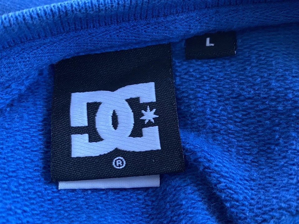 Vintage DC Shoes Crew Neck Sweatshirt Kangaroo Pocket 100% Cotton Large L - Image 4 of 4