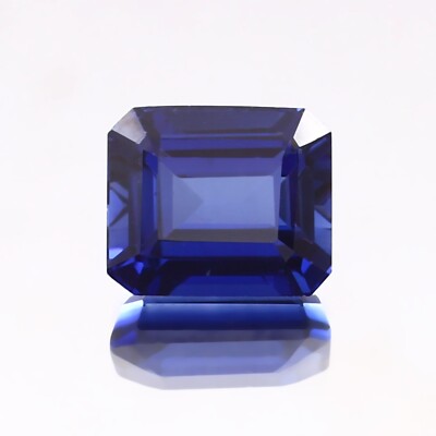 Natural Flawless Ceylon Royal Blue Sapphire 12.35 Ct Radiant Cut Loose Gemstone