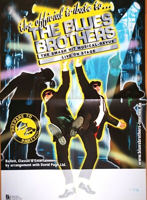 THE BLUES BROTHERS - TRIBUTE 1990 TOUR - Concert Poster - Plakat A1 F/U 910