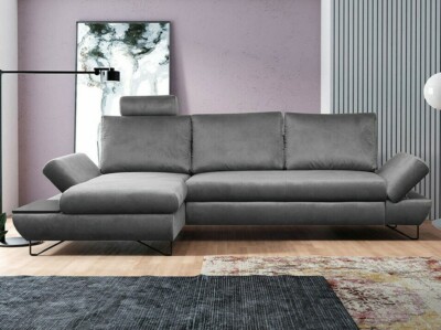 Eckcouch Loft Couchgarnitur Polsterecke Ecksofa Bettkasten Schlaffunktion