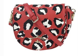 red leopard print purse