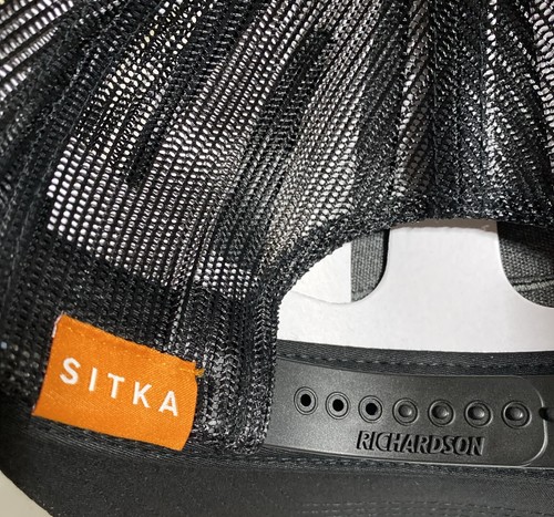 Cappello Sitka Gear Icon - Berretto camionista nero M/L Richardson 115 cacciatore di arci - Foto 5 di 5