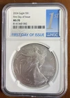 2024 American Eagle 1 oz Silver Coin First Day of Issue! NGC MS-70 Collectible!