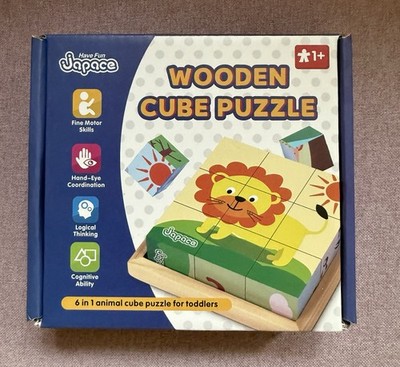 Wooden Cube Puzzle Ab 1Jahre