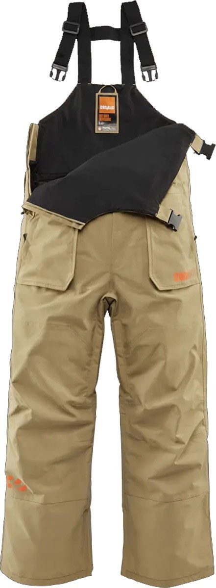 Thirtytwo Basement Bib Shell Snowboard Pants, Men's Medium, Solid