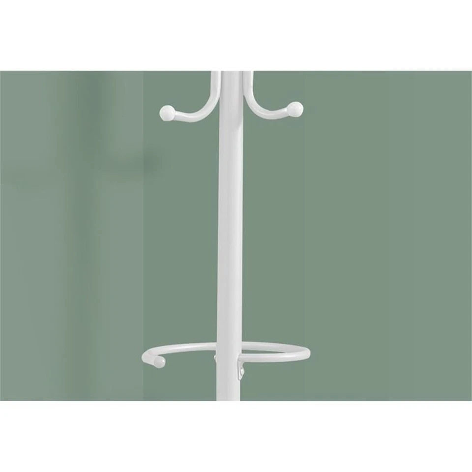 Стойка для пальто прихожая дерево 6 крючков прихожая 68 «H спальня металлический белый - Изображение 3 из 3