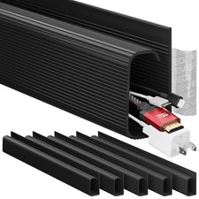 6 Pack Cable Management Under Desk J Channel Cable Management Cord Hider