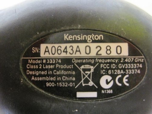 Kensington Presenter Remote Red Laser Pointer (without USB dongle) K33374 - Picture 7 of 12