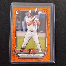 🔌IU 2026 BOWMAN PROSPECT ORANGE BORDER PATTERN /25 IKE IRISH