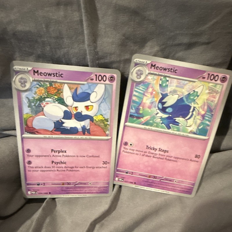 Pokemon TCG Meowstic Psychic XY Furious Fists 2- PACK Card Lot English Regular