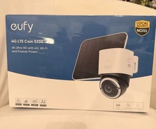 eufy 4G LTE Cam S330 4K Cellular Wireless Security Camera Solar Powered+SIM Card