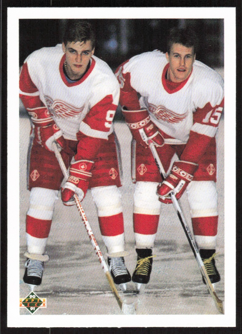 1990-91 Upper Deck Young Guns Checklist Sergei Fedorov & Johan Garpenlov #521