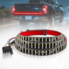 60 Inch Triple Row LED Tailgate Light Bar, Waterproof 12V DC Full Function