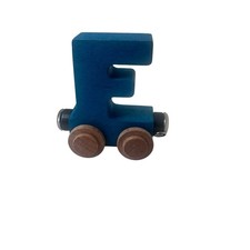 Maple Landmark Woodcraft Train Toys Magnetic Letter E Name Train Blue Ships Fast