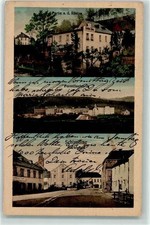 13188095 - 8591 Schirnding Porzellanfabrik Marktplatz Kirche Bahnpost Nuernberg