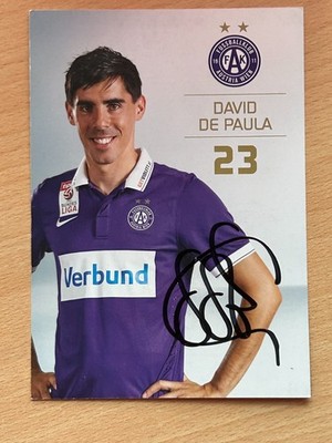David De Paula FK Austria Wien Autogrammkarte original signiert #44518