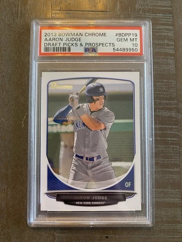 Topps Bowman Chrome 2013 Aaron Judge Rookie BDPP19 PSA 10 MISLABEL Yankees MLB