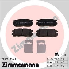 ZIMMERMANN Bremsbelagsatz, Scheibenbremse 24498.155.1 für CHEVROLET OPEL
