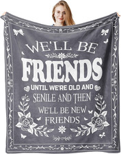 Best Friend Blanket, Best Friend Birthday Gifts for Women, Friendship Gifts for