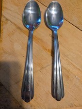 Hampton Silversmiths CENTRAL 2 8 Spoons Servi...