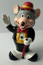 Vintage 1993 Showbiz Pizza Time Chuck E. Cheese 6" Plastic Coin Bank *No Plug*