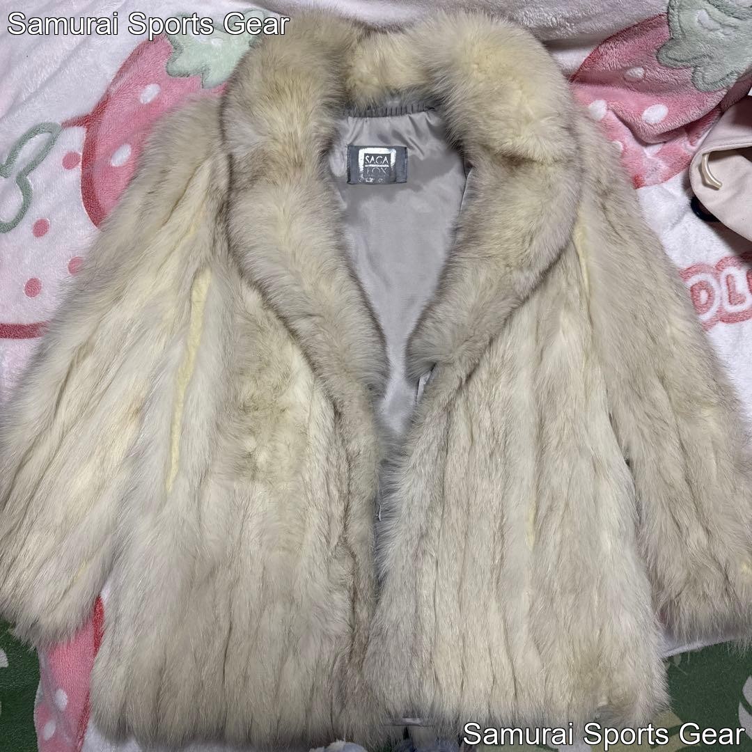 SAGA FOX Cream Fur Coat Women's US Size 6