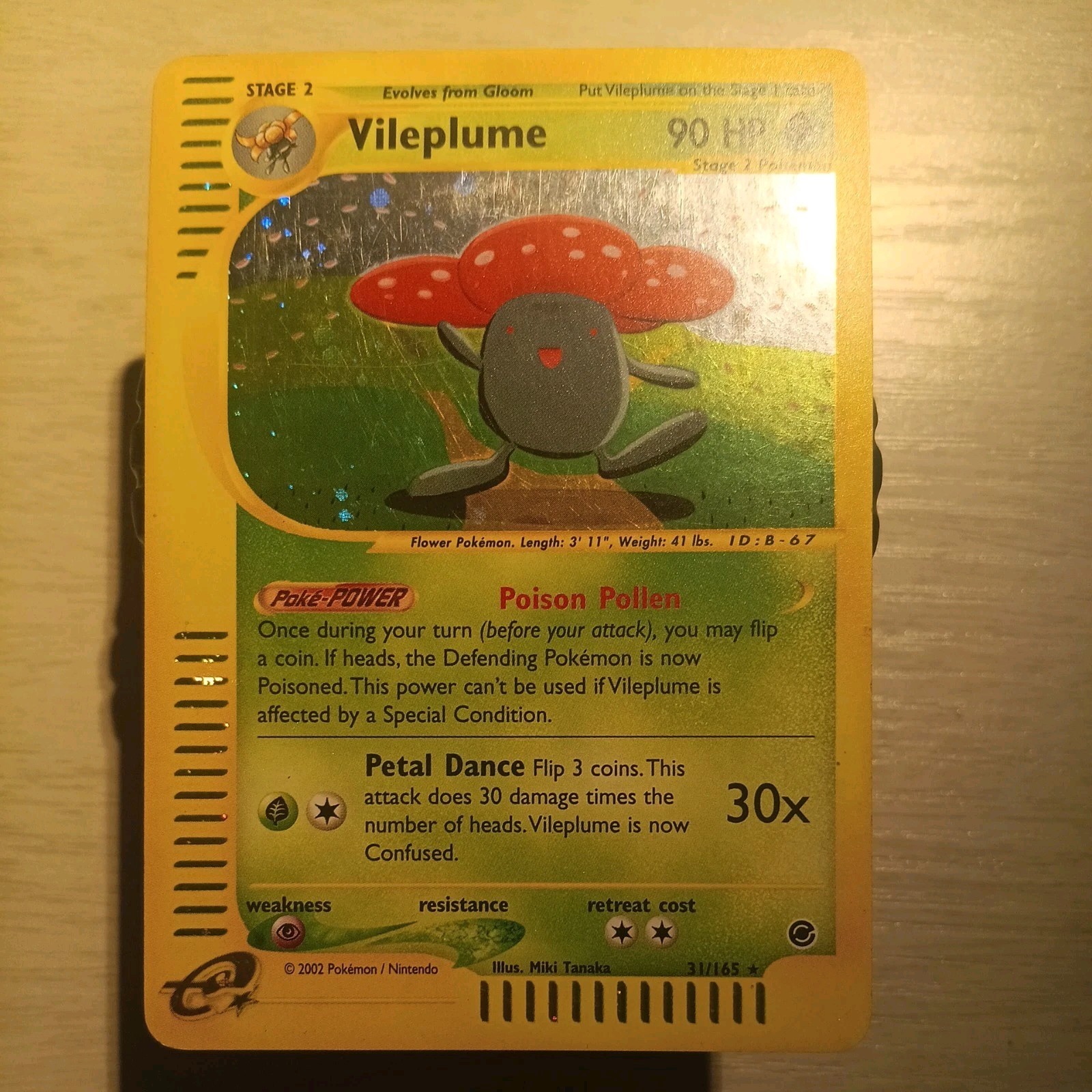 Vileplume Holo 31/165 Expedition E-Reader 2002