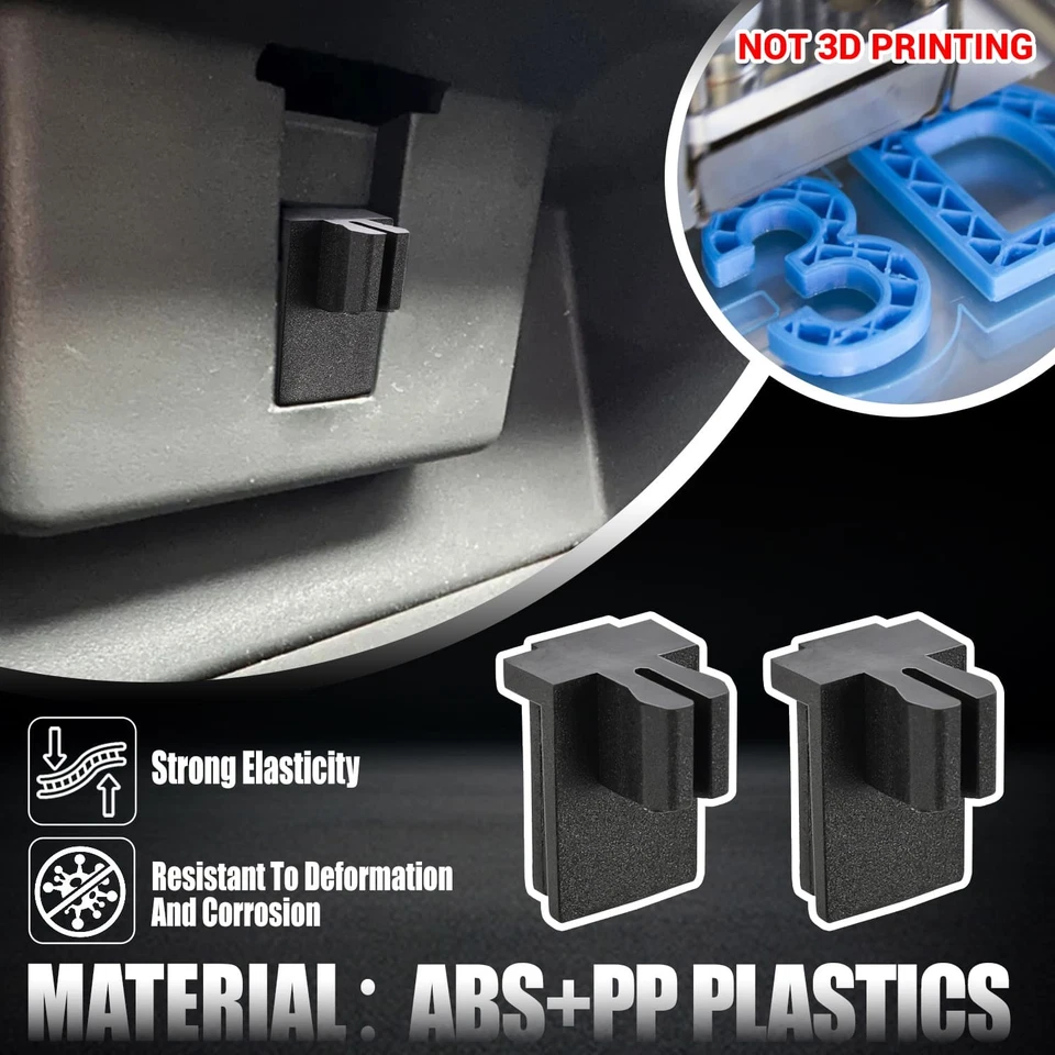 2X Console Cup Holder Latch Clip Black For GMC Sierra 1500 2500 3500HD 2000-2006 Foto 3 de 4