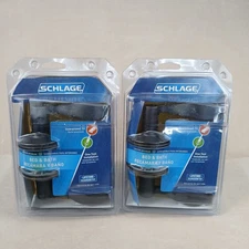 Schlage Bed And Bath Accent Lever Aged Bronze 2 Pieces New