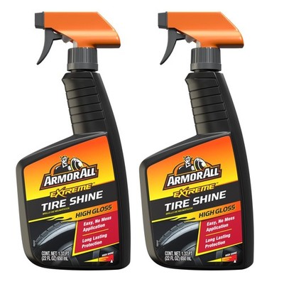 Armor All Car Tire Shine, One-Step Tire Shine Spray for Precise, Even Shine a...