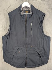 Lee Premium Weste Gilet Gr. 2XL Sherpa gef&uuml;ttert Baumwolle Canvas Full Zip Workwear