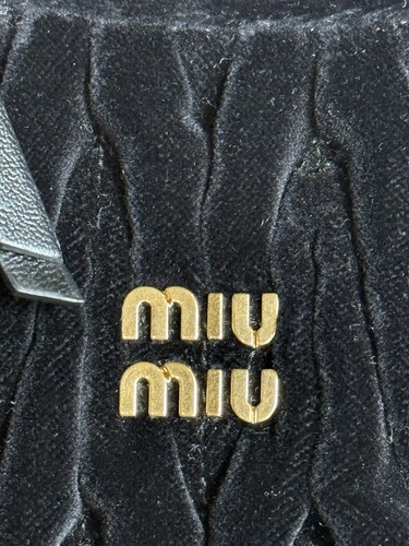 Borsa Miu Miu Black Wander Matelassé velluto scamosciato dovrebbe 100% AUTENTICA NUOVA DI ZECCA! - Foto 11 di 12