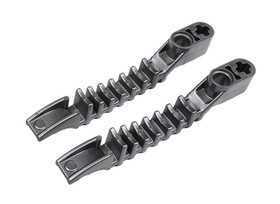 LEGO (2) Flat Silver Hero Factory Projectile Launcher Part - 2283 2236 2282 7158