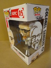 Signed Jason Alexander & Original Sketch Colonel Sanders KFC Funko Pop COA BAS