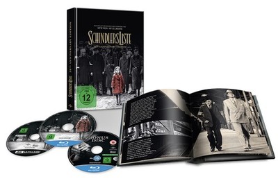 Schindlers Liste - 25th Anniversary (4K Ultra HD) Mediabook + 2 Blurays - Deluxe