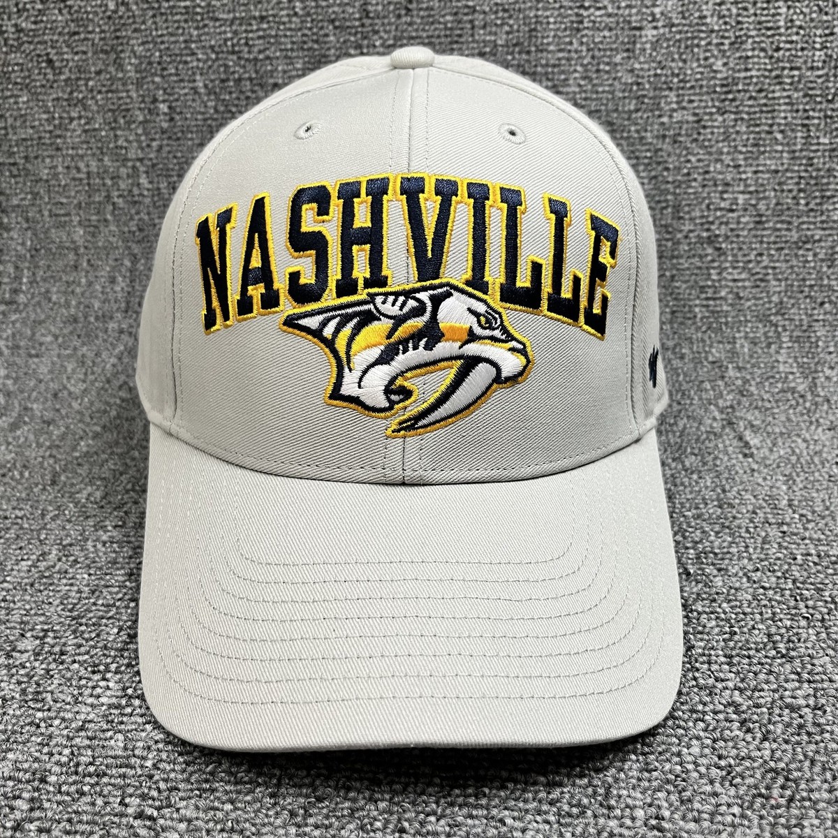 Nashville Predators '47 Brand Hitch Snapback Hat Gray NHL Hockey Cap OSFA