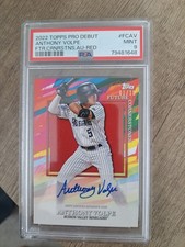 2022 Topps Pro Debut Future Cornerstones Autographs Anthony Volpe Auto RED #1/10