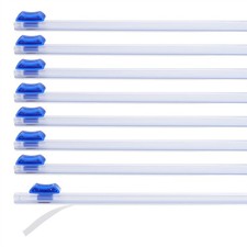 8pcs Plastic Wrap Cutter, 13in Plastic Wrap Slide Cutter Self Adhesive, Blue