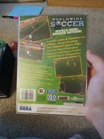 Worldwide Soccer (Sega Saturn, 1995) Complete w/ Reg Card) Tested Works