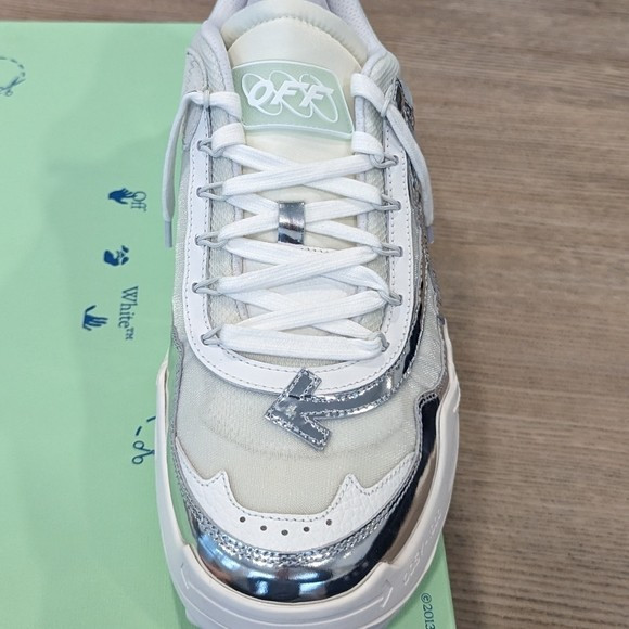 OFF-WHITE ODSY-1000 Limited Edition Silver Mirror EU 45 / US 12 image 2